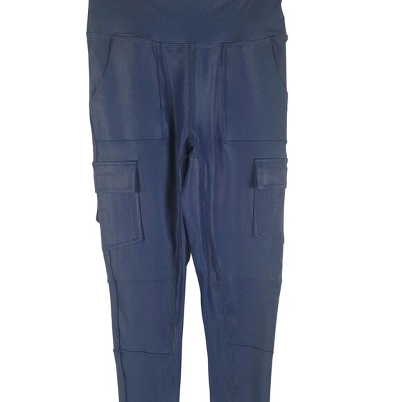 ECHT Blue Cargo Style Athletic Hiking Walking Women's Leggings Small - Picture 2 of 7